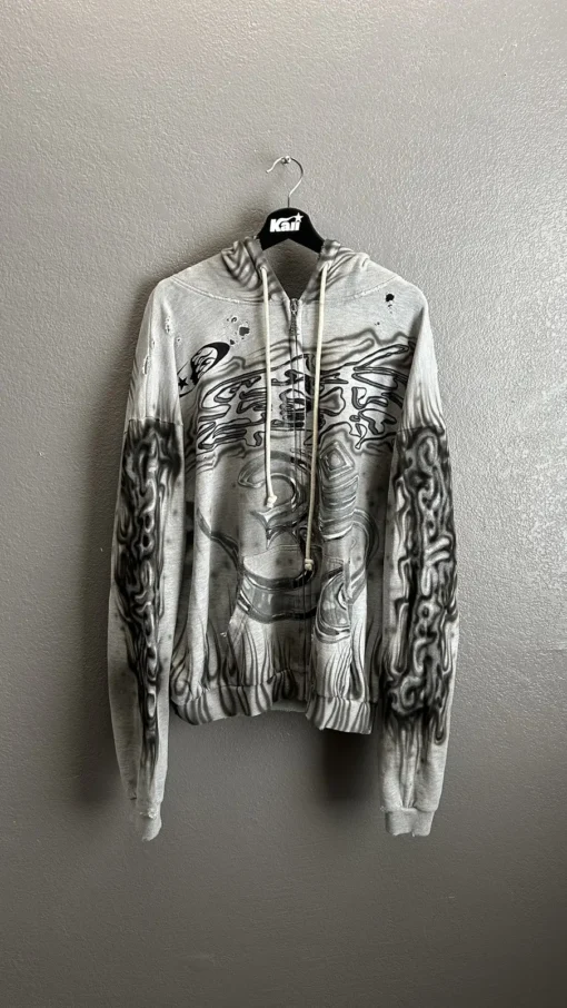 Hellstar Hoodie Capsule 11 Airbrushed Zip Up 7