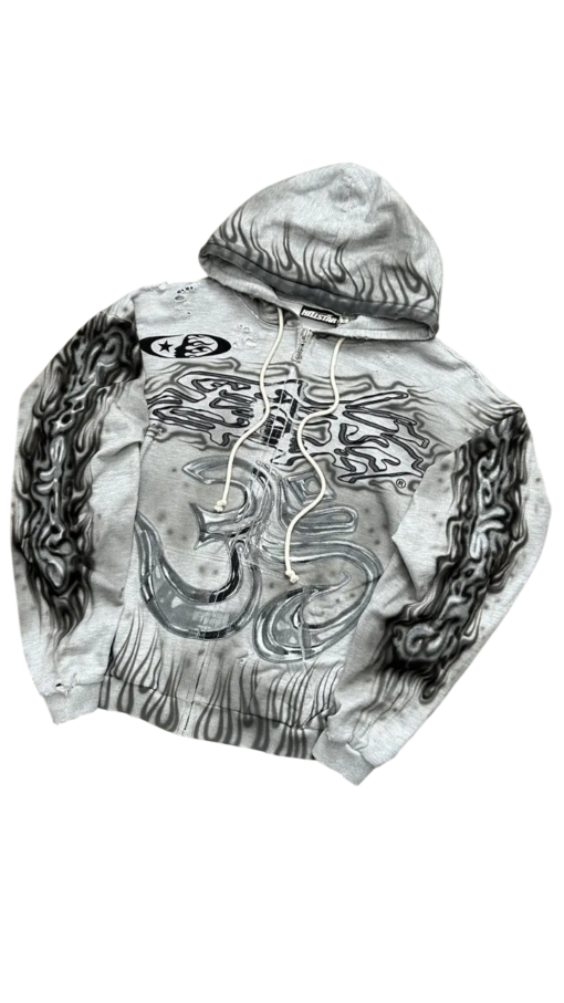 Hellstar Hoodie Capsule 11 Airbrushed Zip Up